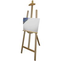 Benson houten schildersezel 140 cm met canvas doek 40 x 60 cm - thumbnail