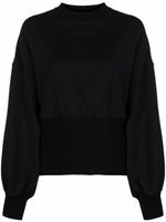 MSGM sweat à manches bouffantes - Noir