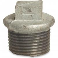 Plug met kraag en vierkant - Fig.290 - Staal verzinkt - buiten - 1/2"