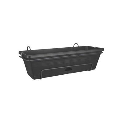ELHO Balkonbak Green Basics Allin1 50 - Buiten & balkon - L 25,7 x B 47,3 x H 16,7 cm - Zwart wonen