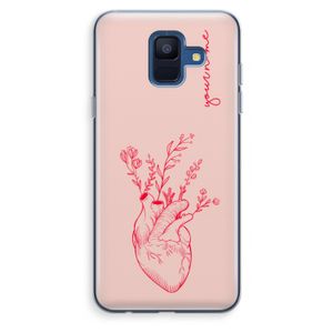 Blooming Heart: Samsung Galaxy A6 (2018) Transparant Hoesje