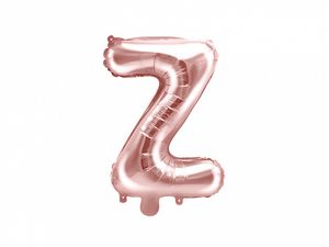 Folieballon Z Rose Goud 35 cm