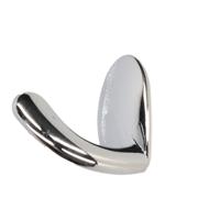 Luxe plakhaken / handdoekhaken - chroom glans - 3 x 3,7 cm - handdoeken/theedoeken ophangen