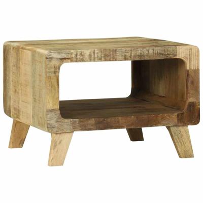 Salontafel Bruin 50 x 50 x 35 cm Massief ruw mangohout