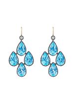 FRED LEIGHTON boucles d'oreilles ornées de diamants et topaze - thumbnail