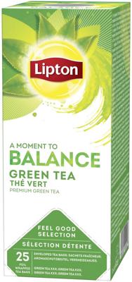 Lipton thee Feel Good Selection, Groene thee, doos van 25 zakjes
