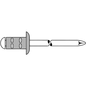 Gesipa 1432059 Popnagel (Ø x l) 4 mm x 17 mm RVS Aluminium 50 stuk(s)