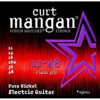 Curt Mangan Pure Nickel 11-48 snarenset voor elektrische gitaar