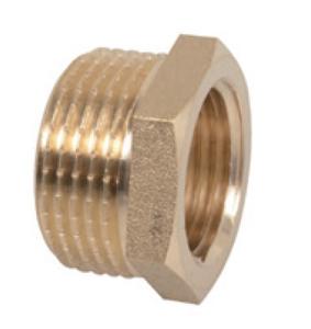 Kirchhoff Messing verloopstuk, blank, 1"ET x 3/4"IT - 989335355