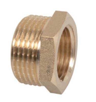 Kirchhoff Messing verloopstuk, blank, 1"ET x 3/4"IT - 989335355