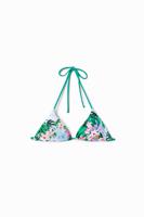 Gebloemde bikinitop - GREEN - S