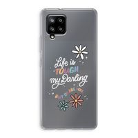 Tough Life: Samsung Galaxy A42 5G Transparant Hoesje Tough Life: Samsung Galaxy A42 5G Transparant Hoesje