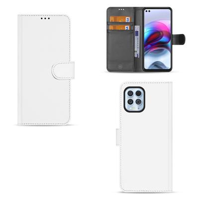 Motorola Moto G100 | Book Case | Wit met Pasjeshouder