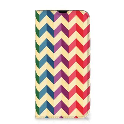 iPhone 13 Pro Max | Hoesje met Magneet | Zigzag Multi Color