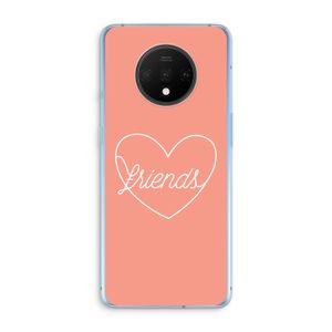 Friends heart: OnePlus 7T Transparant Hoesje