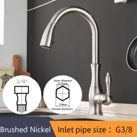 AquaFlex - Zilveren Uitschuifbare Keukenkraan met 360° Draaibare Uitloop