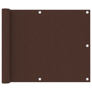 VidaXL Balkonscherm 75x500 cm oxford stof bruin