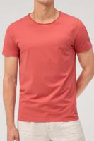 OLYMP Casual Regular Fit T-Shirt ronde hals rozenhout, Effen - thumbnail