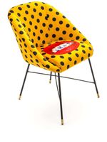 Seletti chaise matelassée à pois - Jaune