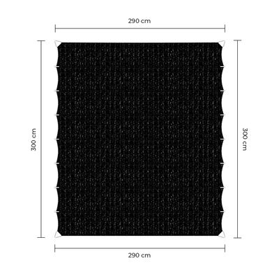Sunfighter Wavesail zwart 2,9x3m.