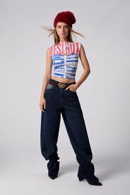 Tweekleurige jeans - BLUE - 38