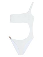 Versace maillot de bain à plaque Medusa - Blanc