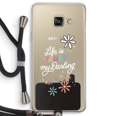 Tough Life: Samsung Galaxy A3 (2016) Transparant Hoesje met koord
