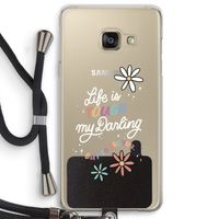 Tough Life: Samsung Galaxy A3 (2016) Transparant Hoesje met koord