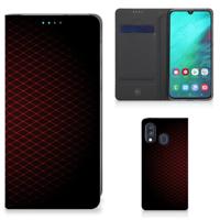 Samsung Galaxy A40 | Hoesje met Magneet | Geruit Rood