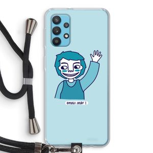 Zwaai: Samsung Galaxy A32 4G Transparant Hoesje met koord