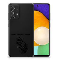 Samsung Galaxy A52 (5G/4G) Silicone-hoesje Gun Don't Touch My Phone