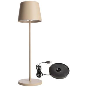 Deko Light 620194 Canis Tafellamp voor buiten 3.5 W Warmwit Beige