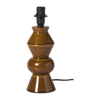 Lampvoet reactive glaze - bruin - ø9.5x21 cm