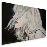 Schilderij - Moderne Vrouw, Premium Print op Canvas - thumbnail