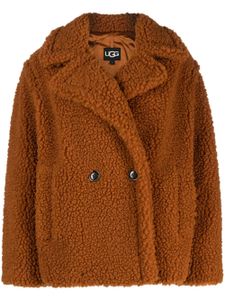 UGG manteau-teddy Gertrude à coupe courte - Marron