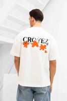Croyez Botanique T-Shirt Heren Wit/Oranje - Maat L - Kleur: WitOranje | Soccerfanshop