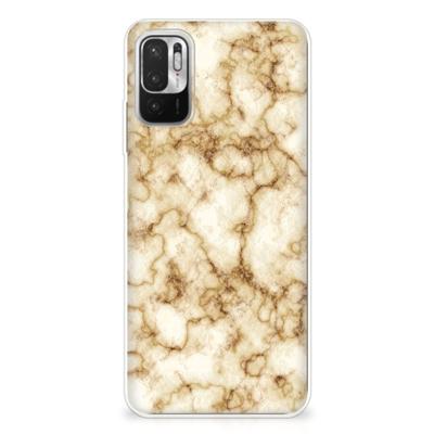 Xiaomi Redmi Note 10/10T 5G | Poco M3 Pro | TPU | Siliconen hoesje | Marmer Goud