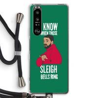 Sleigh Bells Ring: Sony Xperia 1 III Transparant Hoesje met koord