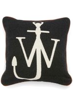 JW Anderson coussin carré à logo ancre marine - Noir