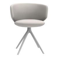 MDF-Italia Universal Collection Armstoel - Draaibare stervoet - Taiga R599 Bekleding - Wit - thumbnail