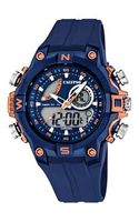 Horlogeband Calypso k5586-5 Rubber Blauw 20mm