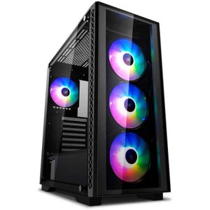 DeepCool MATREXX 50 ADD-RGB 4F tower behuizing 2x USB-A 2.0, USB-A 3.2 (5 Gbit/s), 2x Audio, Window-kit