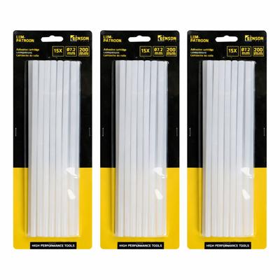 Lijmpatronen 8x200 mm - 45x - transparant - voor standaard lijmpistool Lijmpatronen 8x200 mm - 45x - transparant - voor standaard lijmpistool