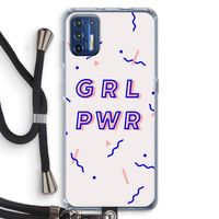 GRL PWR: Motorola Moto G9 Plus Transparant Hoesje met koord