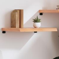 Wandschap 60x50x(2-6) cm behandeld massief eikenhout lichtbruin Wandschap 60x50x(2-6) cm behandeld massief eikenhout lichtbruin