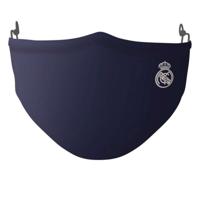 Hygiënisch en herbruikbaar gezichtsmasker gemaakt van stof Real Madrid C.F. Volwassen Blauw