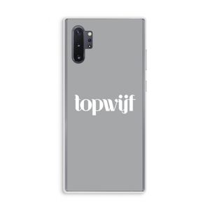 Topwijf Grijs Wit: Samsung Galaxy Note 10 Plus Transparant Hoesje