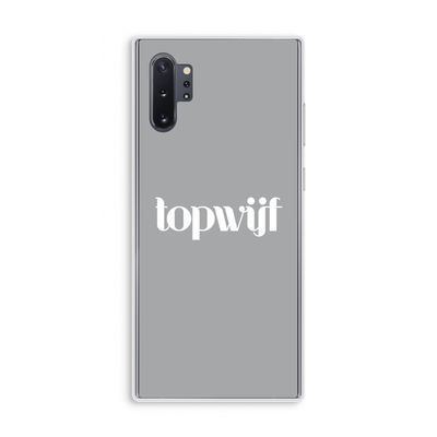 Topwijf Grijs Wit: Samsung Galaxy Note 10 Plus Transparant Hoesje