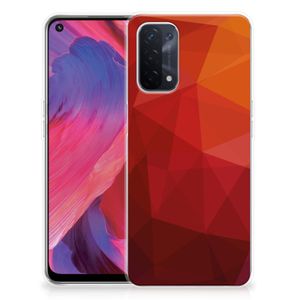 TPU Hoesje voor OPPO A93 5G Polygon Red