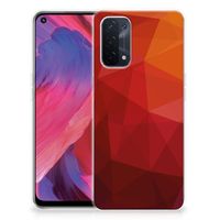 TPU Hoesje voor OPPO A93 5G Polygon Red - thumbnail